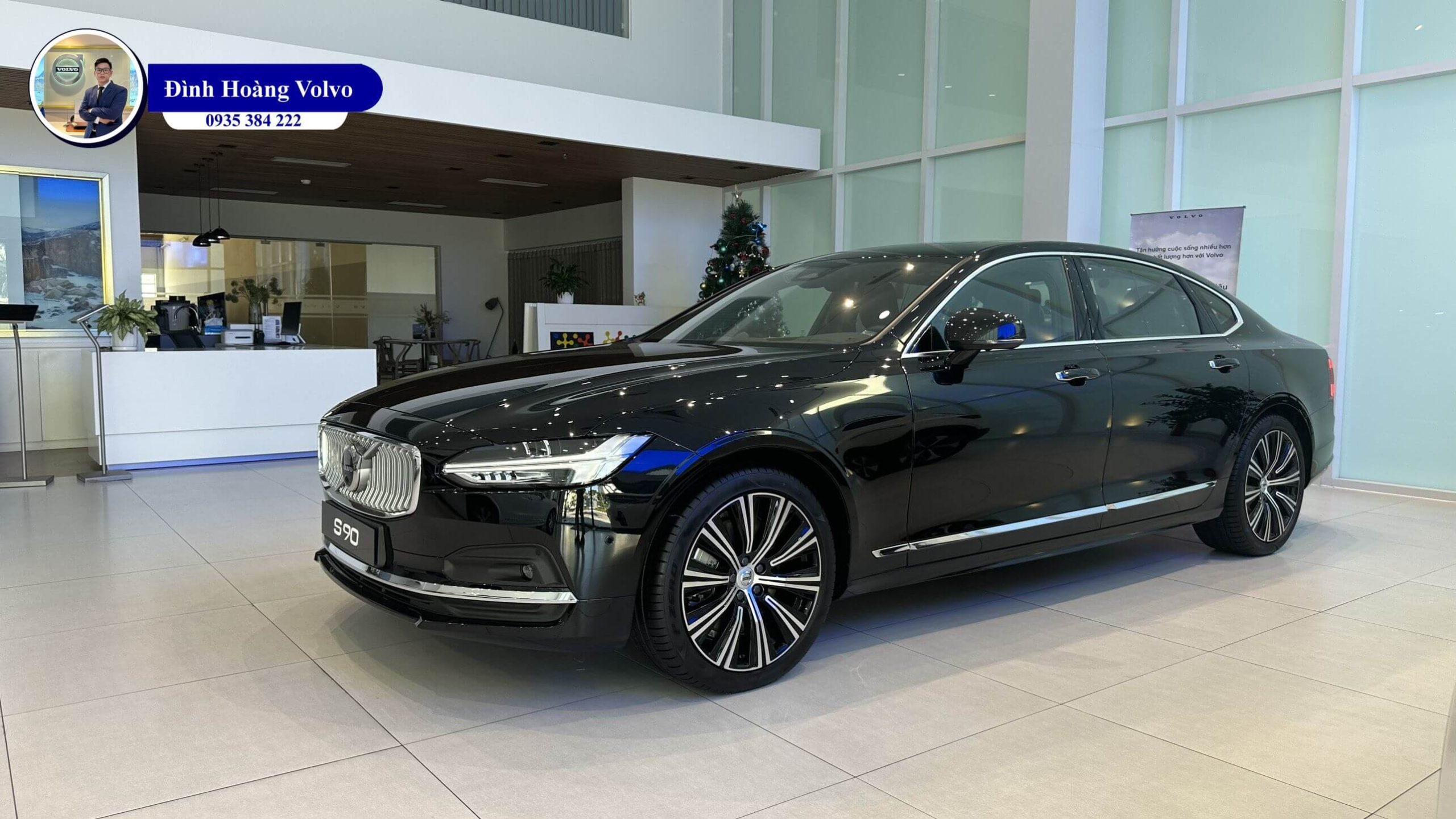 Hình ảnh Volvo S90L Ultimate 2023 Màu đen nội thất nâu tại Đà Nẵng - Đình Hoàng Volvo