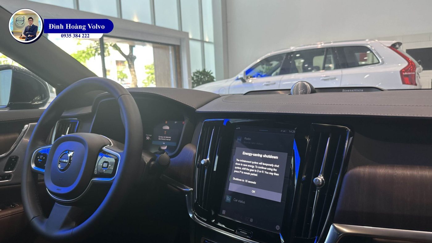 Hình ảnh Volvo S90L Ultimate 2023 Màu đen nội thất nâu tại Đà Nẵng - Đình Hoàng Volvo