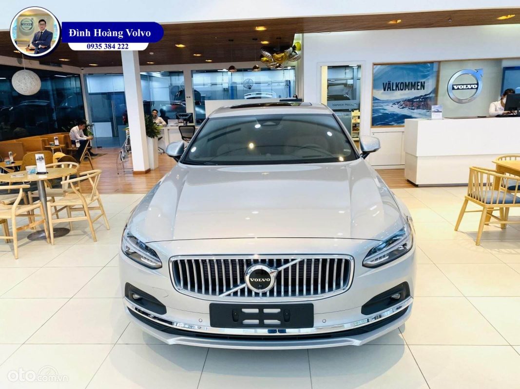 Hình ảnh thực tế chi tiết Volvo S90L Ultimate 2023 Màu đen nội thất nâu tại Đà Nẵng - Đình Hoàng Volvo