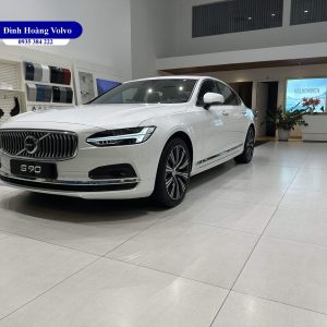 Hình ảnh thực tế chi tiết Volvo S90L B6 Ultimate 2023 Màu Trắng nội thất nâu tại Đà Nẵng - Đình Hoàng Volvo