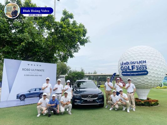 Hình ảnh thực tế chi tiết Volvo XC60 Ultimate 2023 Màu Xanh Denim Blue nội thất Nâu Maroon và Vàng Amber tại Đà Nẵng - Đình Hoàng Volvo