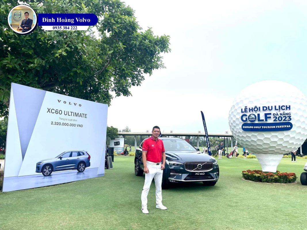 Hình ảnh thực tế chi tiết Volvo XC60 Ultimate 2023 Màu Xanh Denim Blue nội thất Nâu Maroon và Vàng Amber tại Đà Nẵng - Đình Hoàng Volvo