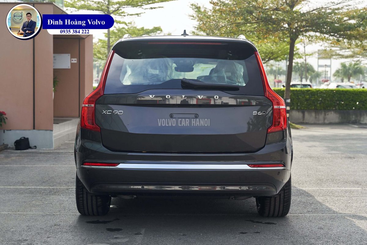 Hình ảnh thực tế chi tiết XC90 B6 Ultimate Màu Xám Nâu Platinum Grey nội thất Nâu Maroon và Vàng Amber - Đình Hoàng Volvo