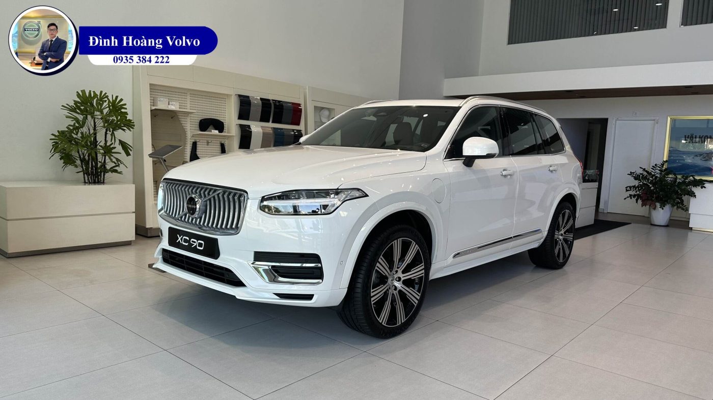 Hình ảnh thực tế chi tiết Volvo XC90 T8 Plug-in Hybrid Ultra 2023 Màu Trắng Nội thất Nâu tại Đà Nẵng - Đình Hoàng Volvo