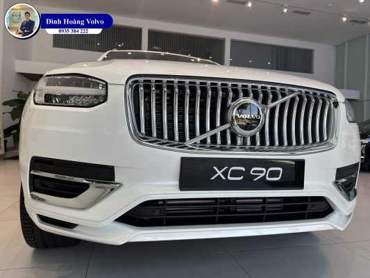 Hình ảnh thực tế chi tiết XC90 T8 Recharge Ultimate 2023 Màu Trắng Nội thất Nâu, Amber tại Đà Nẵng - Đình Hoàng Volvo