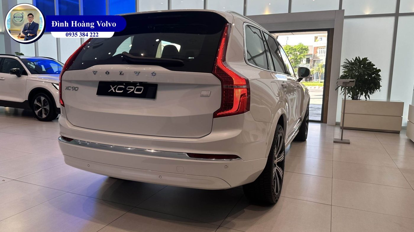 Hình ảnh thực tế chi tiết Volvo XC90 T8 Plug-in Hybrid Ultra 2023 Màu Trắng Nội thất Nâu tại Đà Nẵng - Đình Hoàng Volvo