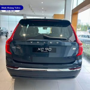 Hình ảnh thực tế chi tiết XC90 T8 Recharge Ultimate 2023 Màu Xanh Denim Blue nội thất Nâu Maroon và Vàng Amber - Đình Hoàng Volvo