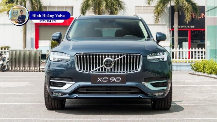 Hình ảnh thực tế chi tiết XC90 B6 Ultimate Màu Xanh Denim Blue nội thất Nâu Maroon và Vàng Amber - Đình Hoàng Volvo