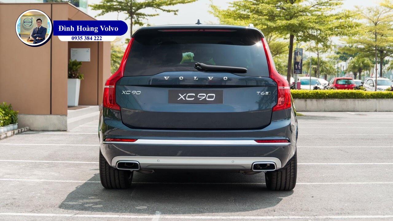 Hình ảnh thực tế chi tiết XC90 B6 Ultimate Màu Xanh Denim Blue nội thất Nâu Maroon và Vàng Amber - Đình Hoàng Volvo