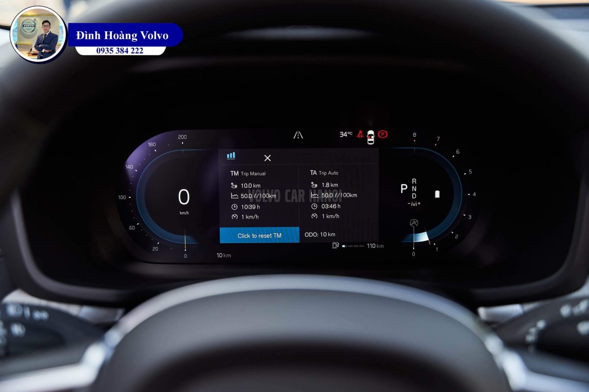 Hình ảnh thực tế chi tiết nội thất Volvo V60 B5 Ultimate 2023 Màu Đen Charcoal - Đình Hoàng Volvo