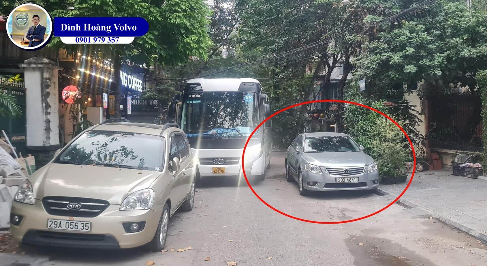 Đỗ xe ô tô ngược chiều thì bị phạt bao nhiêu tiền  - Đình Hoàng Volvo Car Đà Nẵng; 