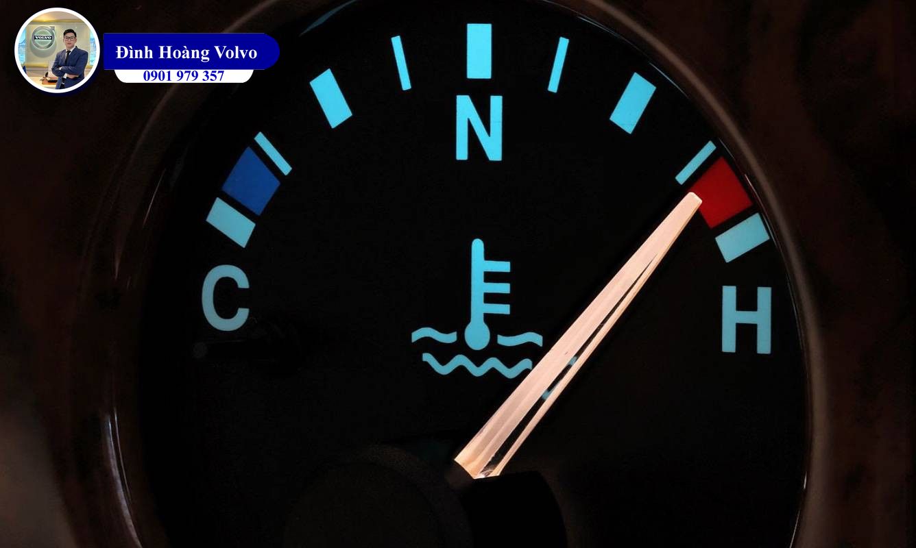 Đồng hồ nhiệt độ trên xe ô tô có báo được xe sắp Cháy - Đình Hoàng Volvo Car Đà Nẵng