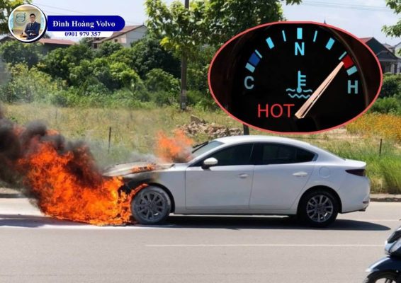 Đồng hồ nhiệt độ trên xe ô tô có báo được xe sắp Cháy - Đình Hoàng Volvo Car Đà Nẵng