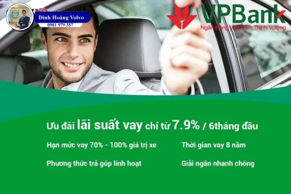 Lãi suất vay mua xe ô tô ngân hàng VPBank mới nhất 2024 - Đình Hoàng Volvo Car Đà Nẵng