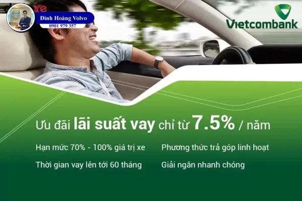 Lãi suất vay mua xe ô tô ngân hàng Vietcombank mới nhất 2024 - Đình Hoàng Volvo Car Đà Nẵng