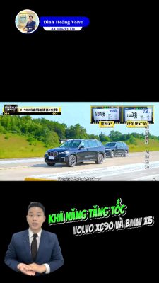 So sánh Volvo XC90 và BMW X5 xe nào tăng tốc nhanh hơn trong khoảng cách ngắn #volvoxc90 #bmwx5
