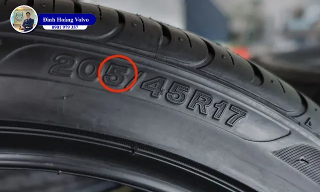 Vì sao chiều rộng lốp ô tô kết thúc bằng số 5 - Đình Hoàng Volvo Car Đà Nẵng