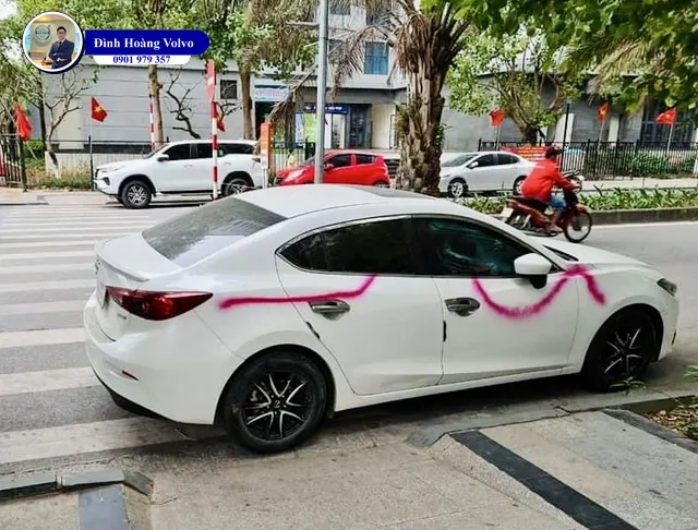 Xịt sơn phá hoại ô tô có thể ngồi tù 20 năm - Đình Hoàng Volvo Car Đà Nẵng