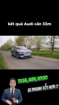 So sánh #Volvo, Tesla, Audi khả năng phanh xe nhanh chóng hiệu quả và an toàn|#volvodanang#giavolvo