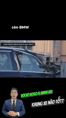 So sánh Volvo XC60 và BMW X3 thử nghiệm va chạm container| Volvo an toàn #volvoXC60 #bmwx3