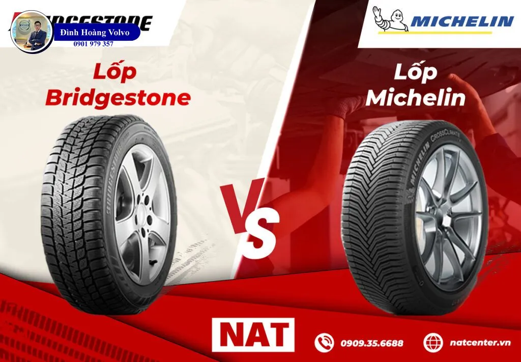 So sánh lốp Michelin và Bridgestone Ưu nhược điểm của từng loại Đình Hoàng Volvo Car Đà Nẵng6 So sánh lốp Michelin và Bridgestone Ưu nhược điểm của từng loại Đình Hoàng Volvo Car Đà Nẵng6
