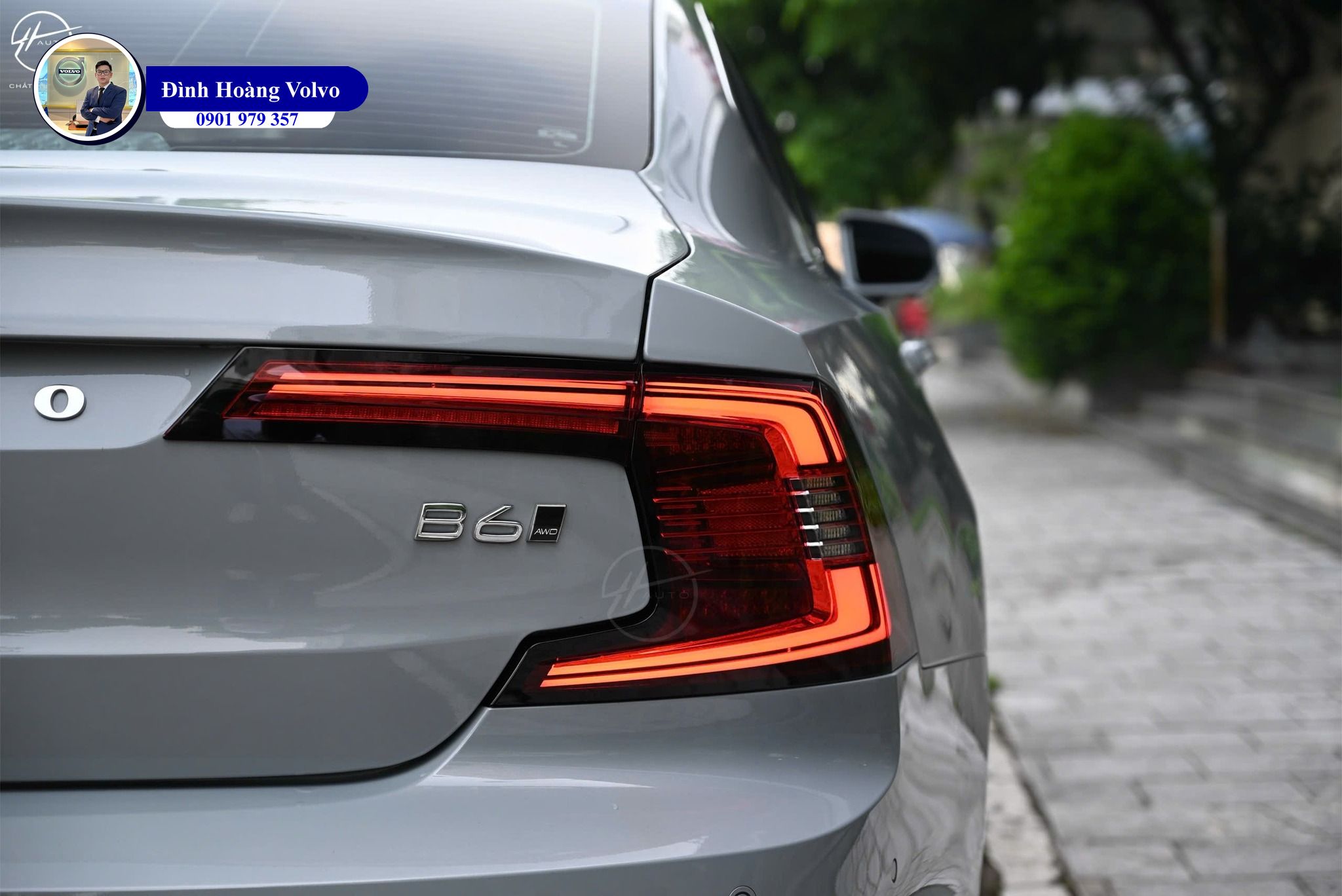 Hình ảnh thực tế chi tiết Volvo S90L B6  Ultra 2025 Màu Xám Xi Măng Vapour Grey nội thất Nâu - Đình Hoàng Volvo Car Đà Nẵng