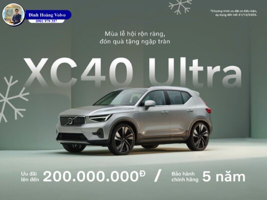 Giá Volvo tháng 12 XC60,XC40,S90 Đình Hoàng Volvo Đà Nẵng