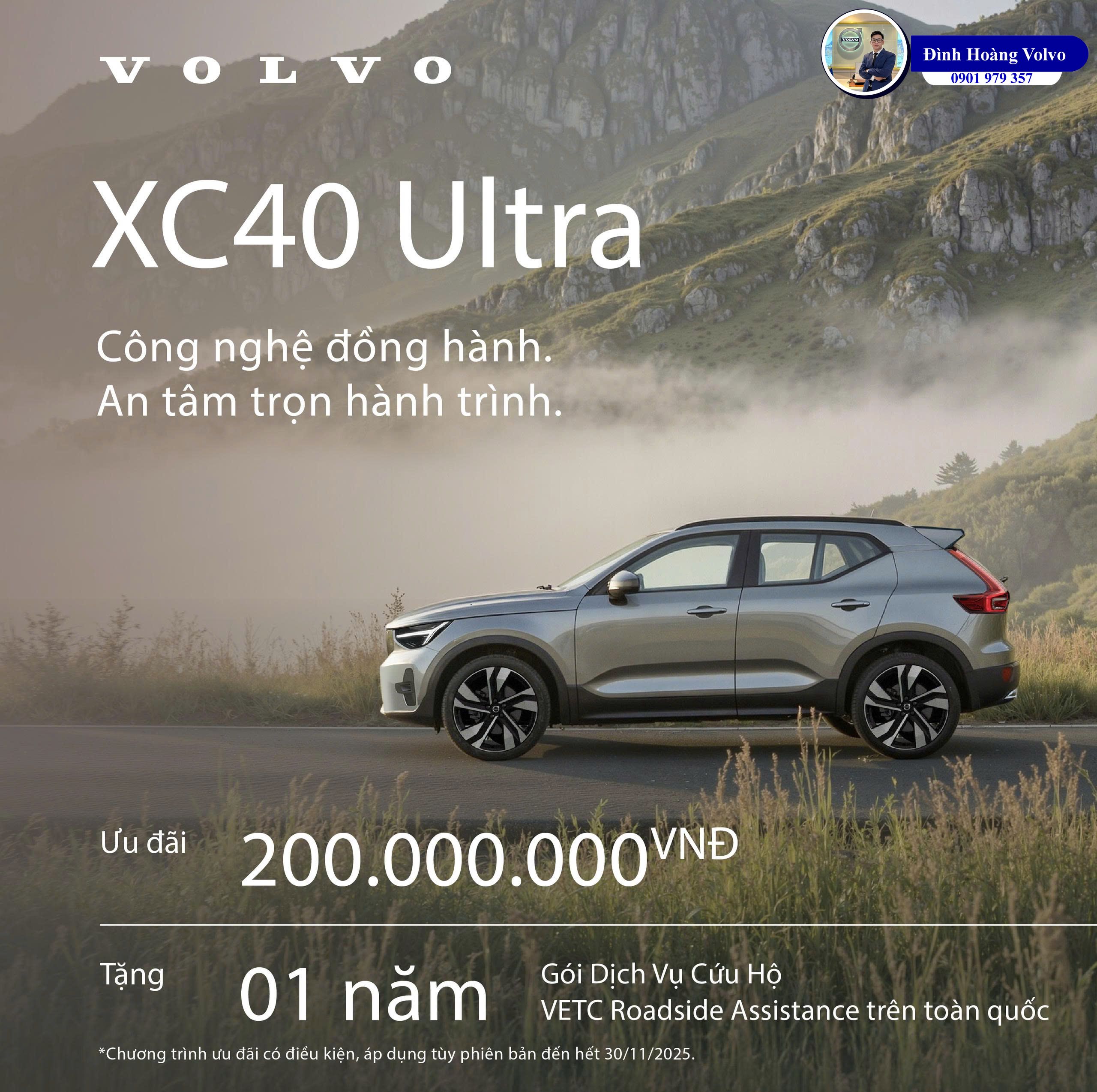 Giá Volvo tháng 11 XC60,XC40,S90 Đình Hoàng Volvo Đà Nẵng 